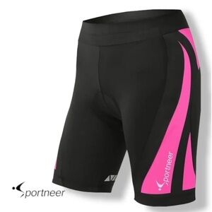 Sportneer Women's 4D Padded Cycling Shorts size Large NEW